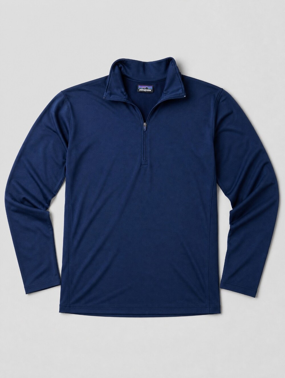 Patagonia Vintage Capilene Navy Blue Long Sleeve Quarter-Zip Top